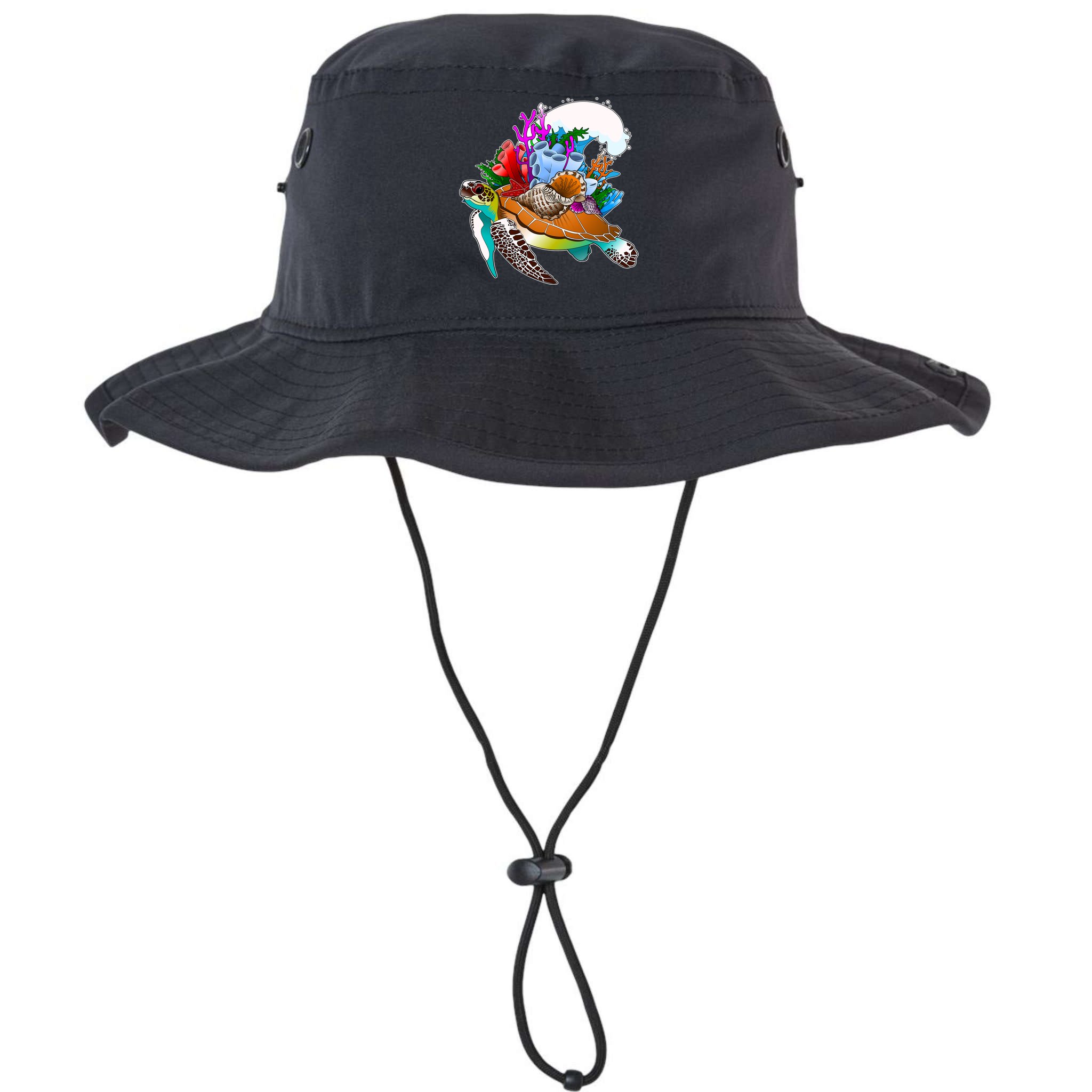 Cool Sea Turtle Ocean Life Bucket Hat