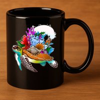 Cool Sea Turtle Ocean Life 11oz C Handle Ceramic Mug