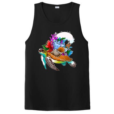 Cool Sea Turtle Ocean Life PosiCharge Competitor Tank