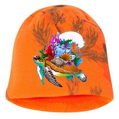 Cool Sea Turtle Ocean Life Kati - Camo Knit Beanie