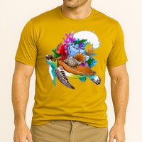 Cool Sea Turtle Ocean Life Cooling Performance Crew T-Shirt