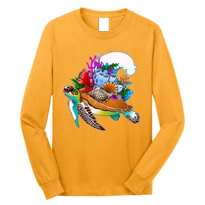 Cool Sea Turtle Ocean Life Long Sleeve Shirt