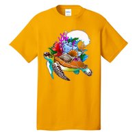 Cool Sea Turtle Ocean Life Tall T-Shirt