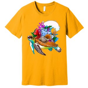 Cool Sea Turtle Ocean Life Premium T-Shirt