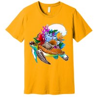 Cool Sea Turtle Ocean Life Premium T-Shirt