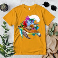 Cool Sea Turtle Ocean Life Premium T-Shirt