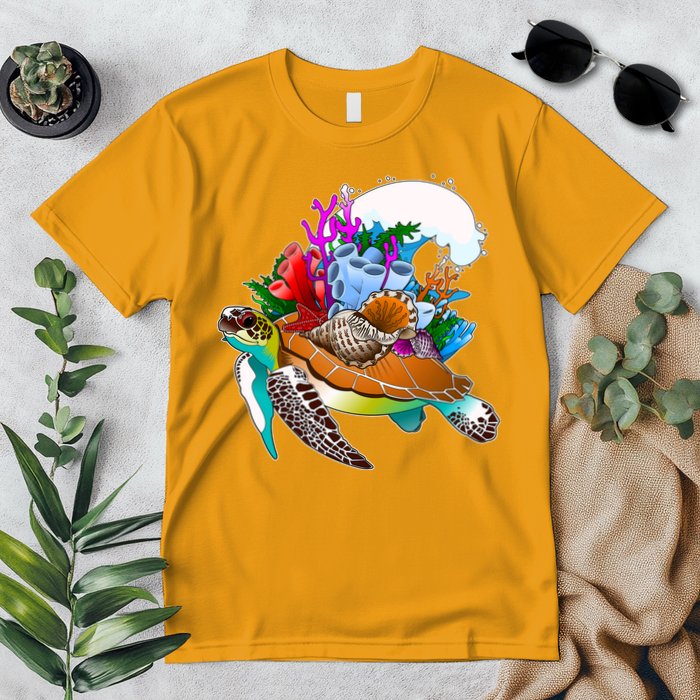 Cool Sea Turtle Ocean Life Premium T-Shirt