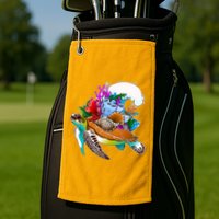 Cool Sea Turtle Ocean Life Golf Towel