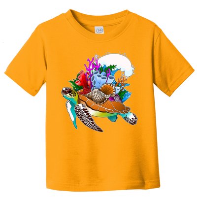 Cool Sea Turtle Ocean Life Toddler T-Shirt