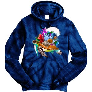 Cool Sea Turtle Ocean Life Tie Dye Hoodie