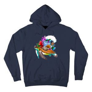 Cool Sea Turtle Ocean Life Tall Hoodie