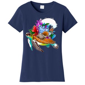 Cool Sea Turtle Ocean Life Women's T-Shirt