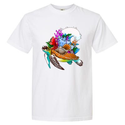 Cool Sea Turtle Ocean Life Garment-Dyed Heavyweight T-Shirt