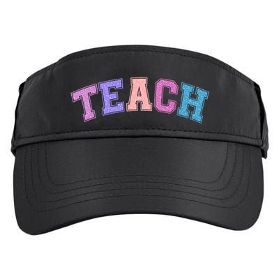 Cute Sporty Teach Logo Adult Drive Performance Visor