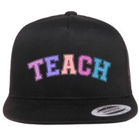 Cute Sporty Teach Logo Flatbill Hat