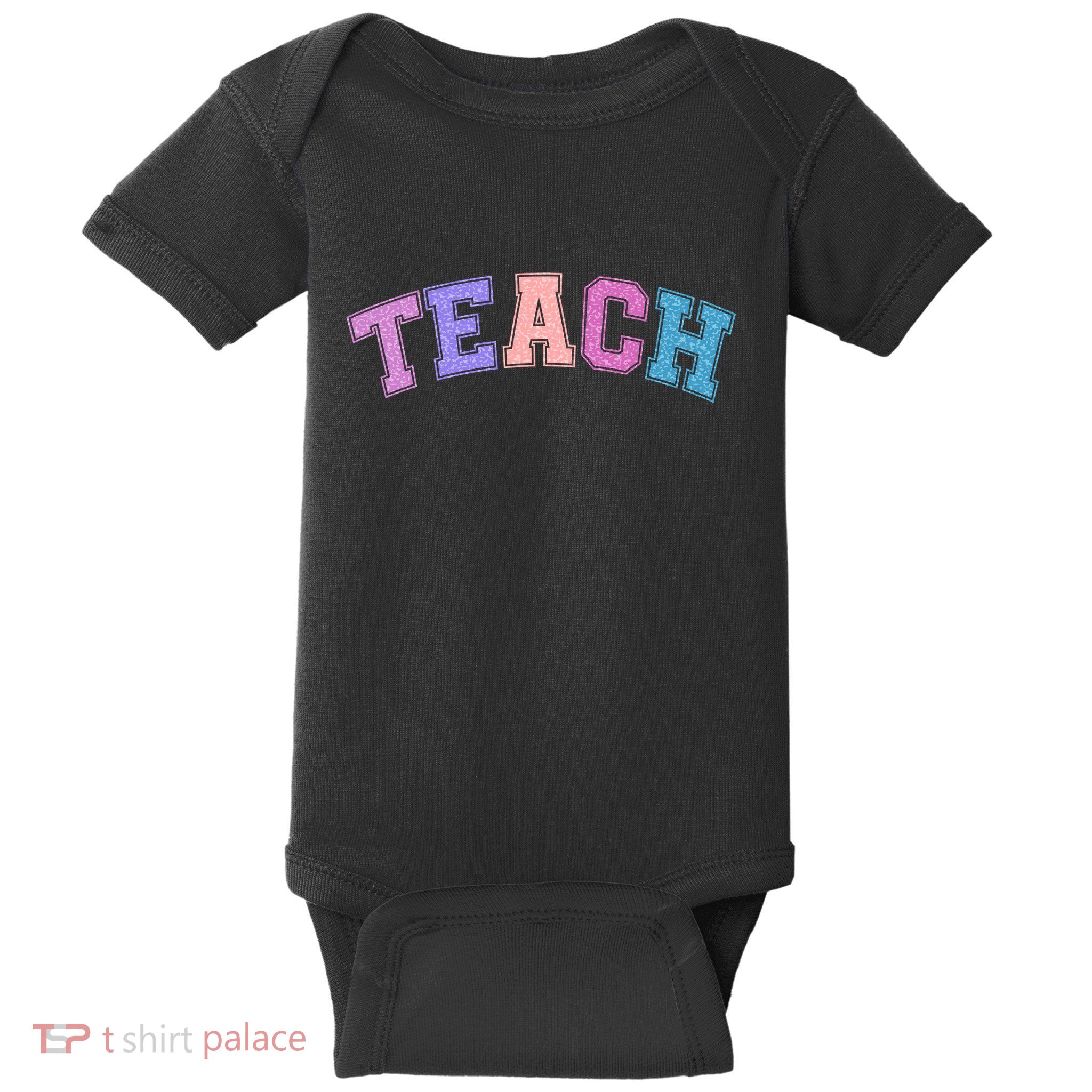 Cute Sporty Teach Logo Baby Bodysuit