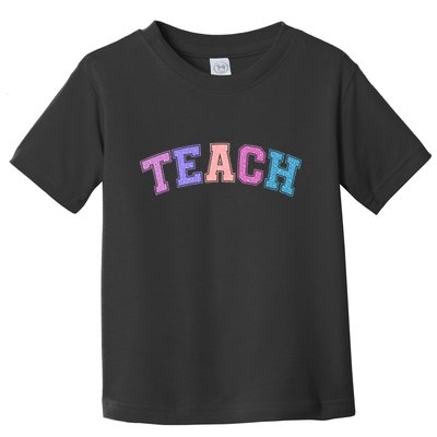 Cute Sporty Teach Logo Toddler T-Shirt