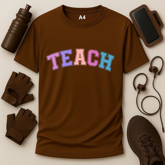 Cute Sporty Teach Logo Performance Shirt