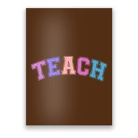 Cute Sporty Teach Logo Poster