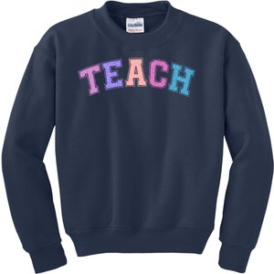 Cute Sporty Teach Logo Kids Sweatshirt