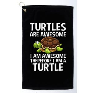 Cool Sea Turtle For Women Tortoise Lover Turtle Animal Platinum Collection Golf Towel