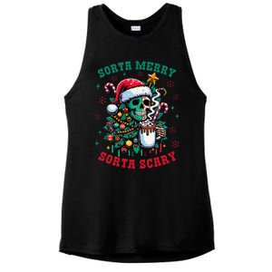 Christmas Santa Trump Ho Ho How Much Did You Miss Me Funny Ladies PosiCharge Tri-Blend Wicking Tank