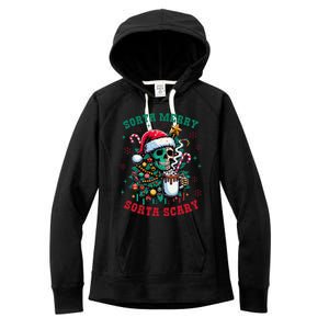 Christmas Santa Trump Ho Ho How Much Did You Miss Me Funny Women's Fleece Hoodie