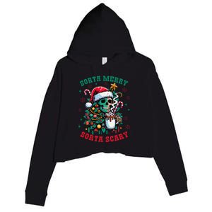 Christmas Santa Trump Ho Ho How Much Did You Miss Me Funny Crop Fleece Hoodie