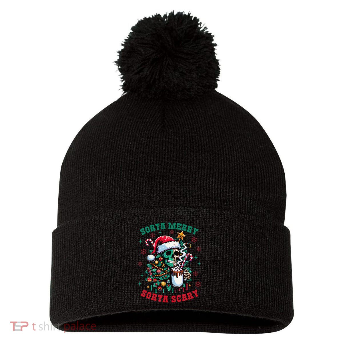 Christmas Santa Trump Ho Ho How Much Did You Miss Me Funny Pom Pom 12in Knit Beanie