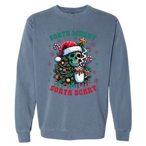 Christmas Santa Trump Ho Ho How Much Did You Miss Me Funny Garment-Dyed Sweatshirt