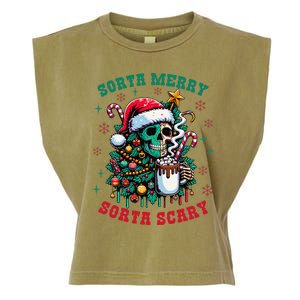 Christmas Santa Trump Ho Ho How Much Did You Miss Me Funny Garment-Dyed Women's Muscle Tee