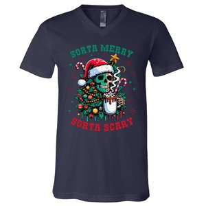 Christmas Santa Trump Ho Ho How Much Did You Miss Me Funny V-Neck T-Shirt