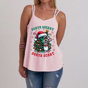 Christmas Santa Trump Ho Ho How Much Did You Miss Me Funny Women's Strappy Tank