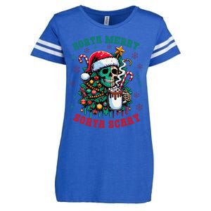 Christmas Santa Trump Ho Ho How Much Did You Miss Me Funny Enza Ladies Jersey Football T-Shirt