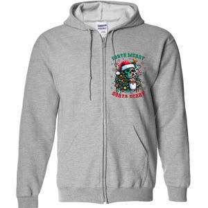 Christmas Santa Trump Ho Ho How Much Did You Miss Me Funny Full Zip Hoodie