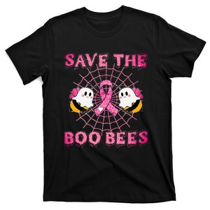 Cute Save The Boo Bees Halloween Breast Cancer Pink Ribbon T-Shirt