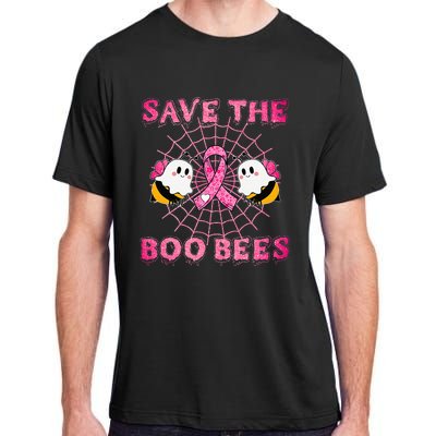 Cute Save The Boo Bees Halloween Breast Cancer Pink Ribbon Adult ChromaSoft Performance T-Shirt