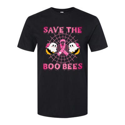 Cute Save The Boo Bees Halloween Breast Cancer Pink Ribbon Softstyle CVC T-Shirt