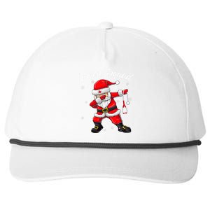 Christmas Scrub Tops Dabbing Santa Scrubs Nurse Squad Snapback Five-Panel Rope Hat