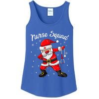 Christmas Scrub Tops Dabbing Santa Scrubs Nurse Squad Ladies Essential Tank