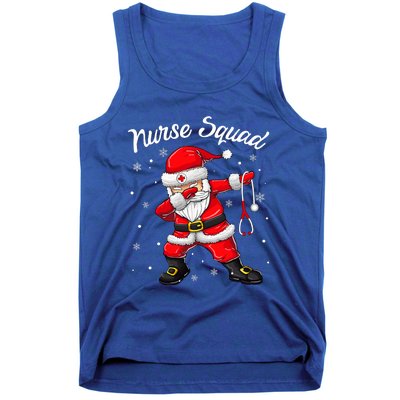 Christmas Scrub Tops Dabbing Santa Scrubs Nurse Squad Tank Top