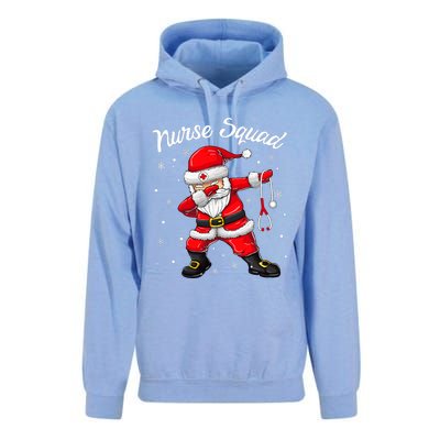 Christmas Scrub Tops Dabbing Santa Scrubs Nurse Squad Unisex Surf Hoodie