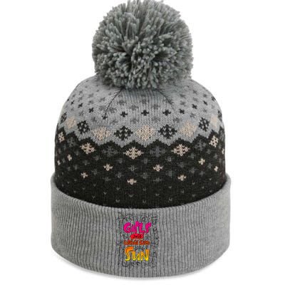 Cute Summer Time Girls Just Wanna Have Sun The Baniff Cuffed Pom Beanie