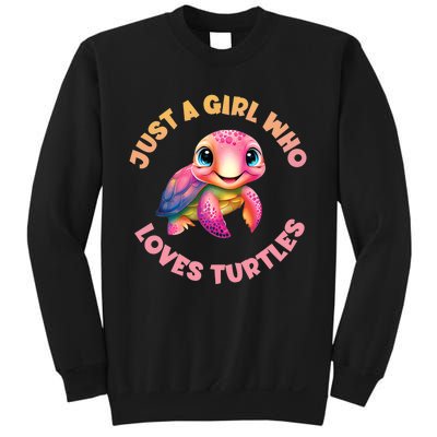 Cute Sea Turtle Kawaii Just A Who Loves Turtles Sweatshirt