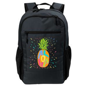 Colorful Summer Time Hawaiian Aloha Pineapple Daily Commute Backpack