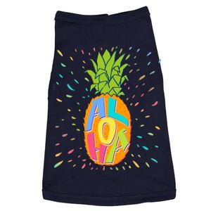 Colorful Summer Time Hawaiian Aloha Pineapple Doggie Tank