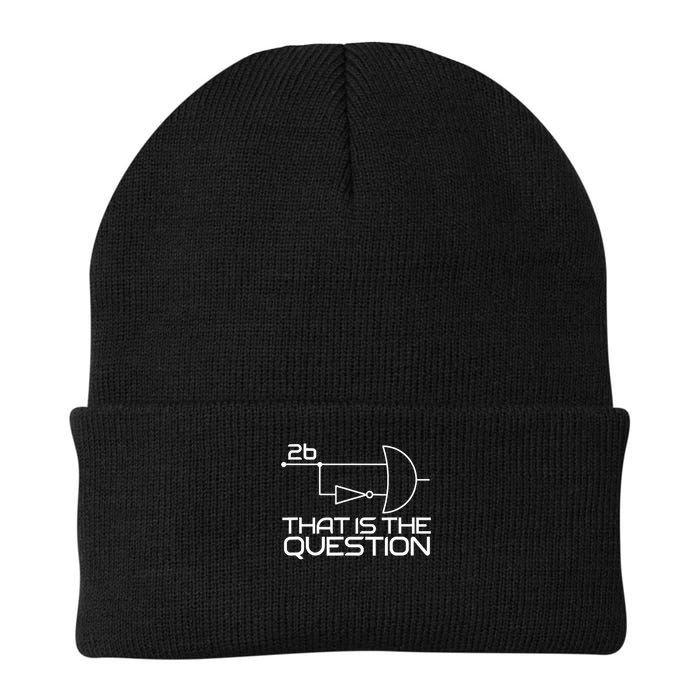 Computer Science To Be Or Not To Be 2b !2b Boolean Logic Knit Cap Winter Beanie