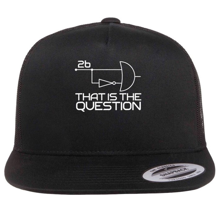 Computer Science To Be Or Not To Be 2b !2b Boolean Logic Flat Bill Trucker Hat
