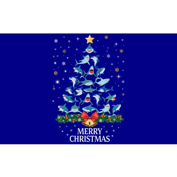 Christmas Shark Tree Design For Boys Girls Shark Xmas Gift Bumper Sticker