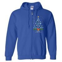 Christmas Shark Tree Design For Boys Girls Shark Xmas Gift Full Zip Hoodie